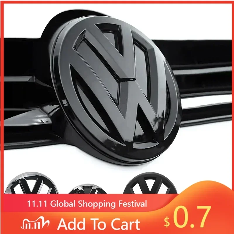

Для VW 2025: Горячая новинка! Комплект из 2 хромированных эмблем для передней решетки радиатора (137 мм) и эмблема на крышку багажника (115 мм) для Volkswagen VW Golf