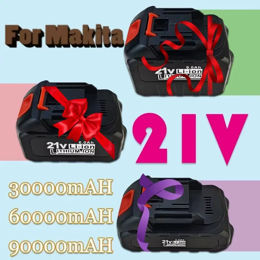 

Для аккумулятора Makita 21 В, литиевый 18650, 3/6/9 Ач, подходят для электроинструментов, таких как для дрелей, бензопил и шлифовальных машин Makita.