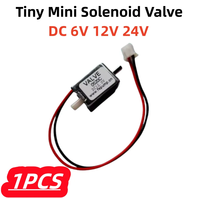 1Pcs/lot 100% New DC 6V 12V 24V Tiny Mini Solenoid Valve Normally Open NO Two-way Air Valve Gas Escape valve