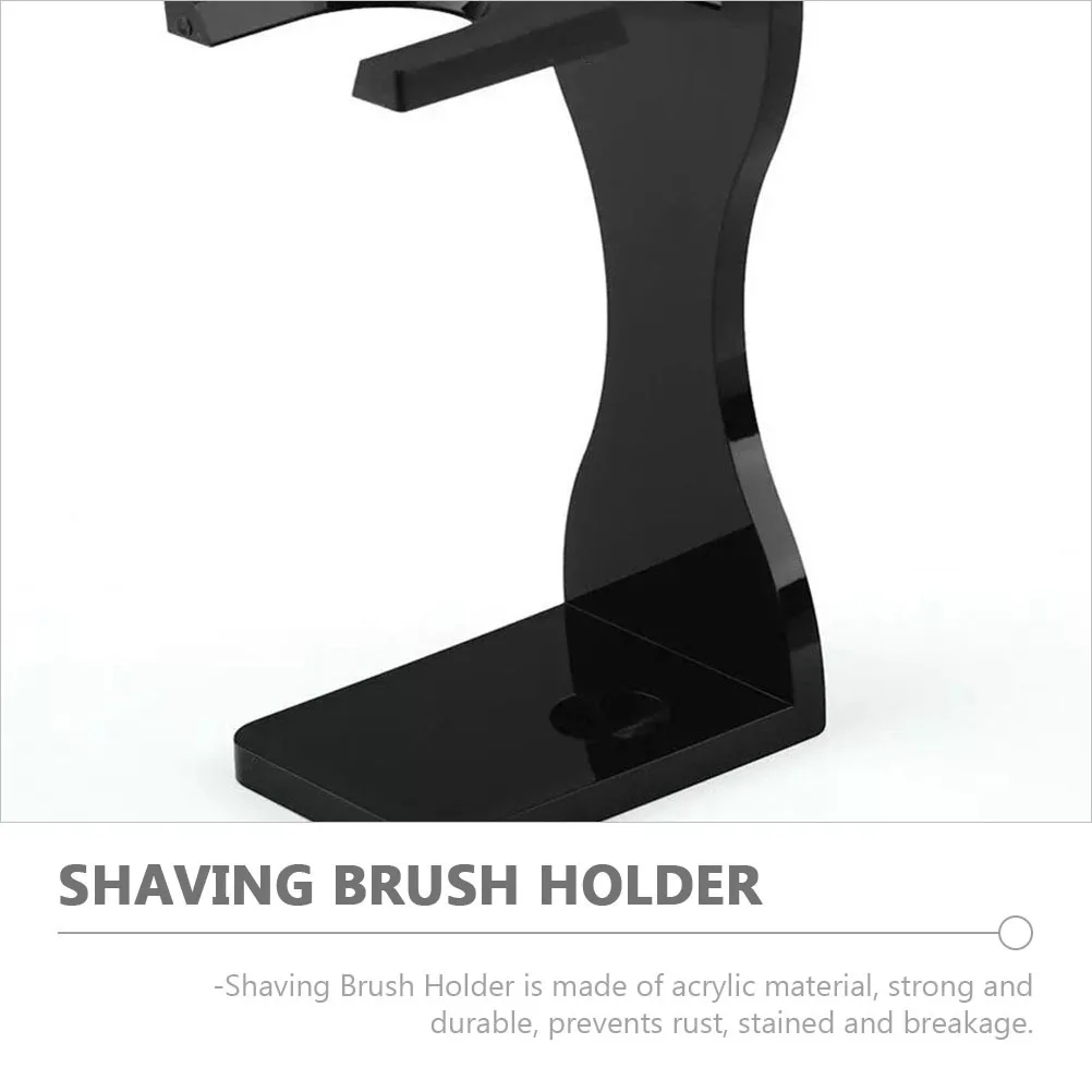 Soporte para brochas de afeitar, soporte acrílico para hombres, estante para maquinillas de afeitar, herramientas para mantener limpio y seco, soporte de seguridad para barbería, accesorios de afeitado