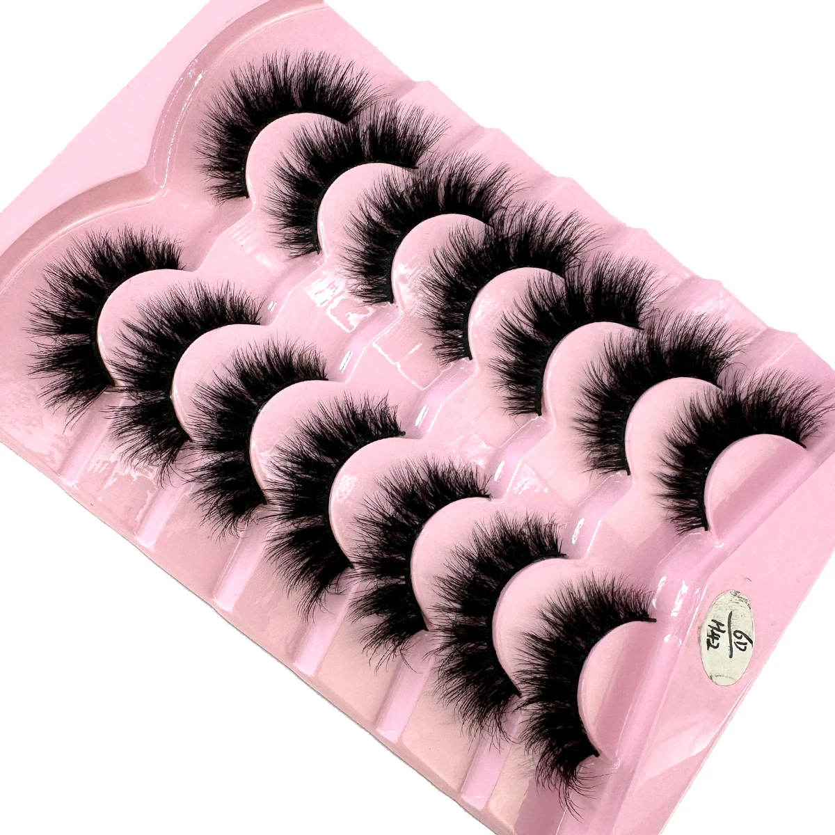 Maquiagem-Faux cils courts en vison naturel, effet 5D, 7 paires, volume, maquillage