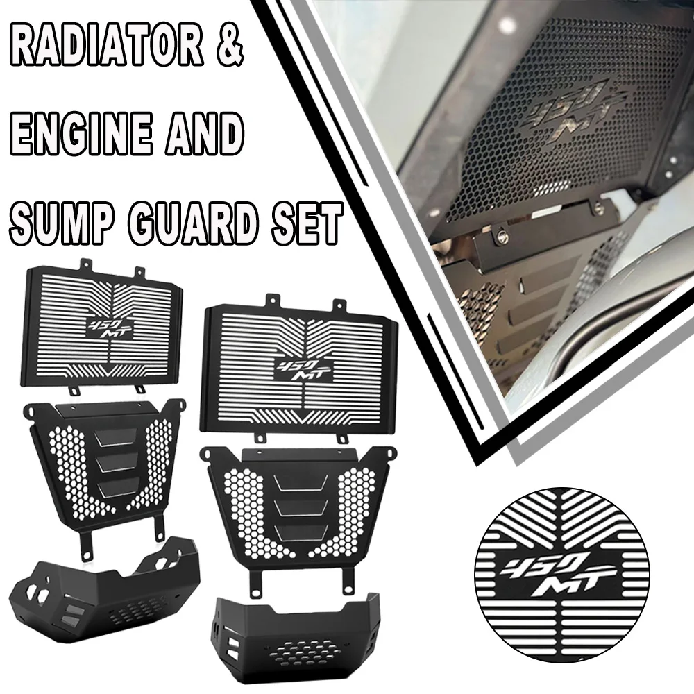 

450MT Motorcycle FOR CFMOTO CF MOTO 450 MT IBEX 450 2024 2025 2026 Radiator Guard Cylinder Head Guard Complete Engine Guard Set
