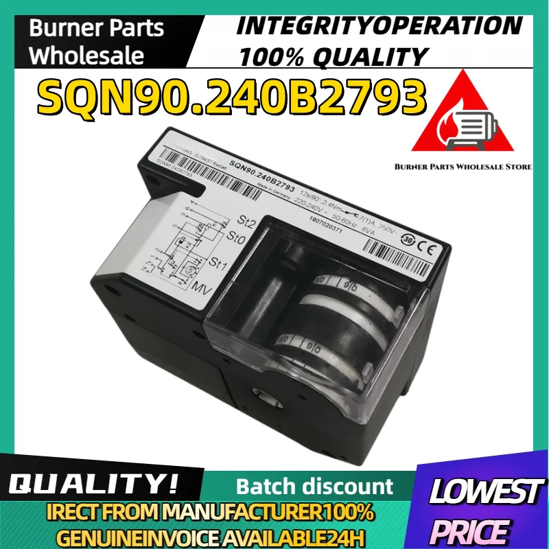 Germany SQN90.240B2793 SQN90.570A2793 SQN90.560A2793 Burner Damper Servo Motor Air Gas Actuator Boiler Spare Parts