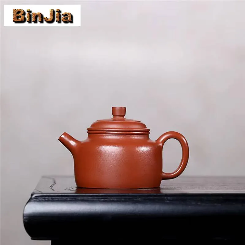 

Классический чайник Исин из фиолетовой глины, 110 мл, горшок Dezhong ручной работы, чайник из сырой руды Zhu, грязевой чайник, китайский чайный сервиз Zisha, посуда для напитков, подарок