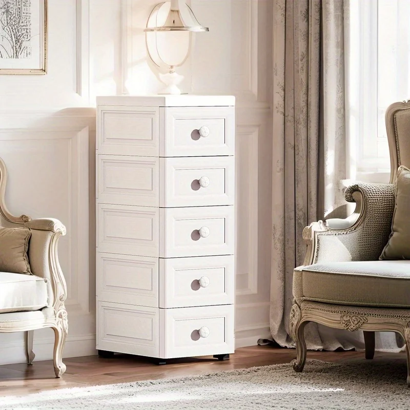 

Многофункциональная 3-5-ярусная полка 25 см/9 дюймов Пластиковый стеллаж для хранения косметики шириной 84 дюйма с выдвижными ящиками - отдельно стоящий шкаф для хранения в ванной комнате, компактный, экономит место, практичный стеллаж для косметики и акс