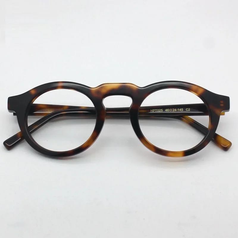 Cubojue Vintate Oval Men Reading Glasses Male Acetate Eyeglasses Frame Women Anti Blue Light Tortoise Spectacles Prescription