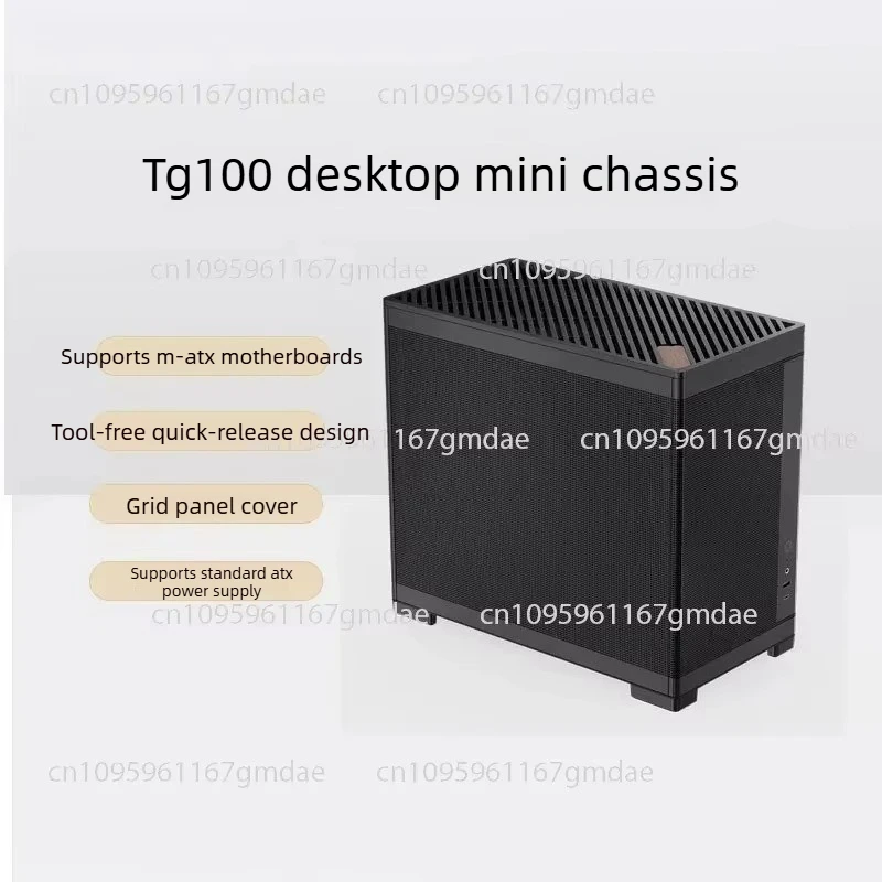 chasis-tg100-para-computadora-de-escritorio-mini-chasis-matx-compatible-con-refrigeracion-liquida-de-240-mm-interfaz-tipo-c