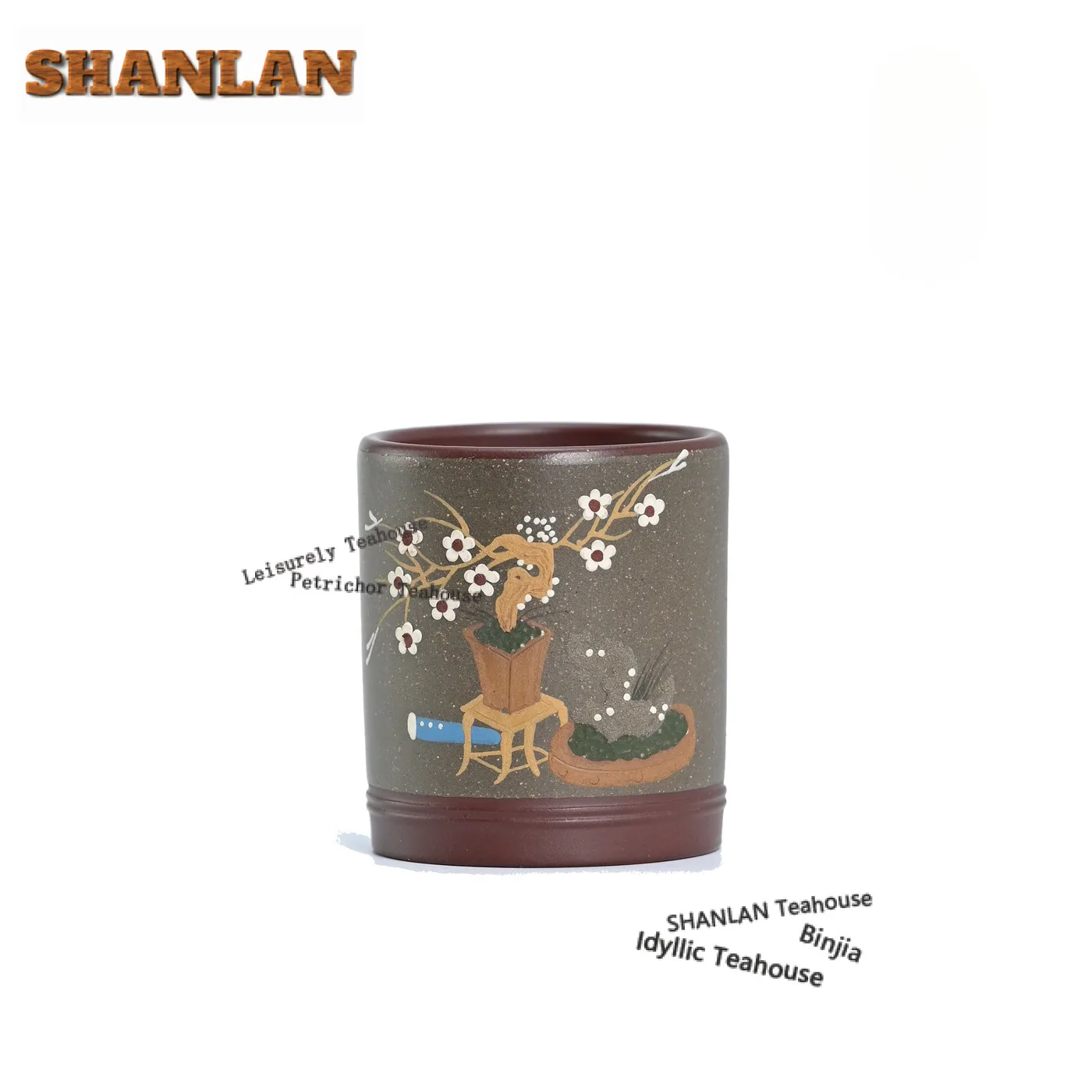 

130ml Handmade Plum Blossom Purple Clay Teacup Creative Tea Bowl Cute Cup Tea-tasting Fragrance Cup Jianzhan Master Cups Cafes