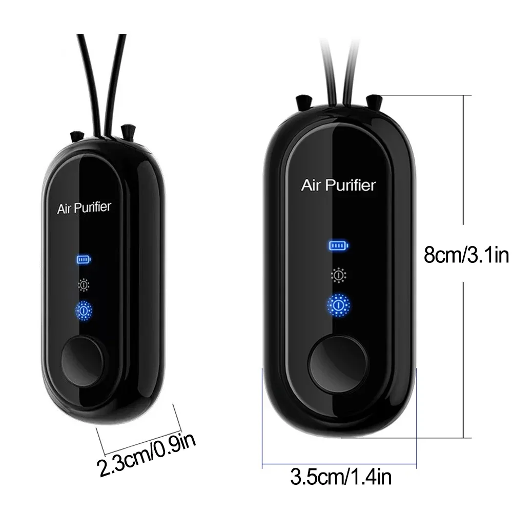 Tragbarer Negativ-Ionen-Mini-Luftreiniger, frischer, hängende Negativ-Ionen, reinigt die Luft, 780 mAh, praktisch, reinigt die Luft überall – Detail 17