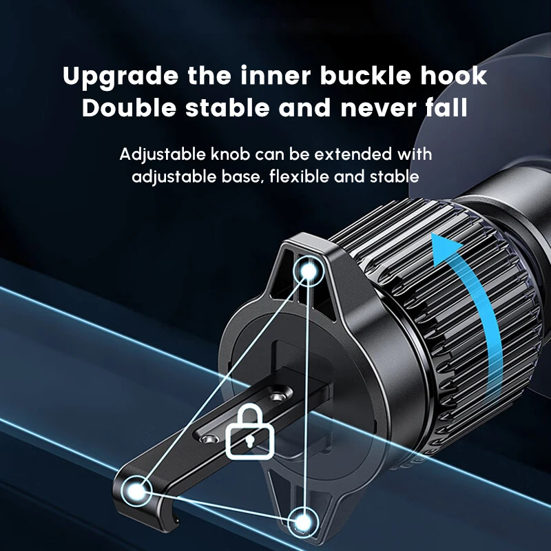 UGREEN Magnetic Wireless Car Charger 15W Fast Charging Auto Clamping Car Charger Phone Mount Phone Holder Fit for iPhone