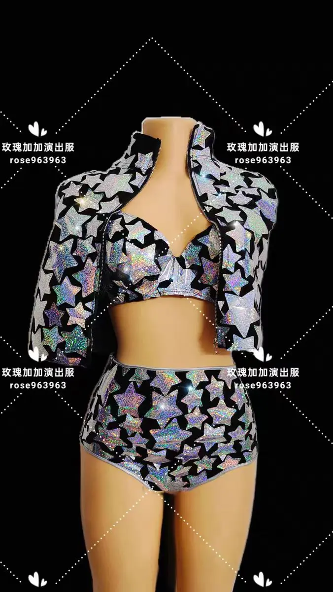 الملونة مثير الهيب هوب دعوى روك المغني الجاز الرقص أداء زي ملهى ليلي بار الإناث DJ الرقص فريق المرحلة الملابس