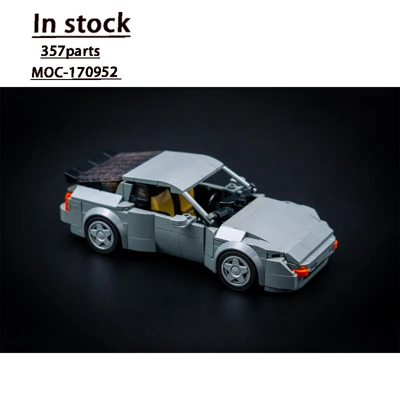 

MOC-171740 Новый классический городской культовый спортивный суперкар, модель строительного блока, 376 деталей, креативная детская игрушка на день рождения для мальчиков, подарок