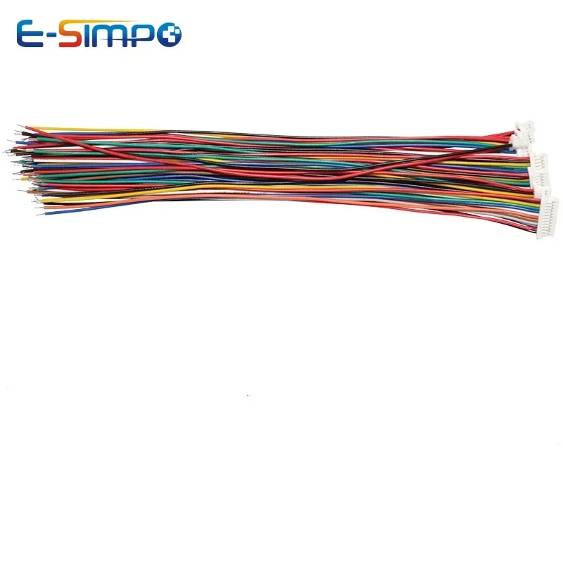 10Pcs SH 1.0 28AWG 20cm DIY Single Head Connector SH1.0 JST 2/3/4/5/6/7/8/9/10 Pin Electronic Terminal Plug Wire Cable