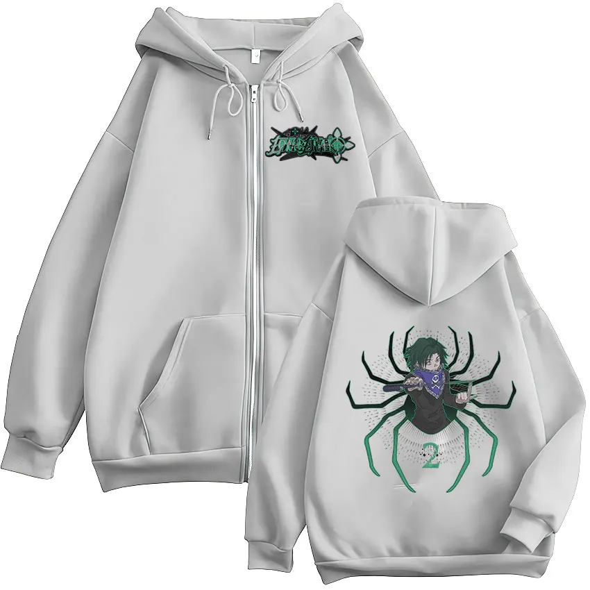 أنيمي هنتر X هنتر سستة هوديس العنكبوت فانتوم فرقة Feitan بوتو مانغا الرجال النساء طويلة الأكمام زمم بلوزات جاكيتات