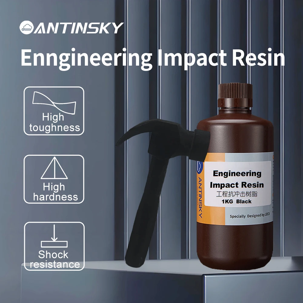 Engineering Impact Tough Resin 1KG Shock-Resistant 3D Printing Resin For Industrial Prototypes SLA LCD