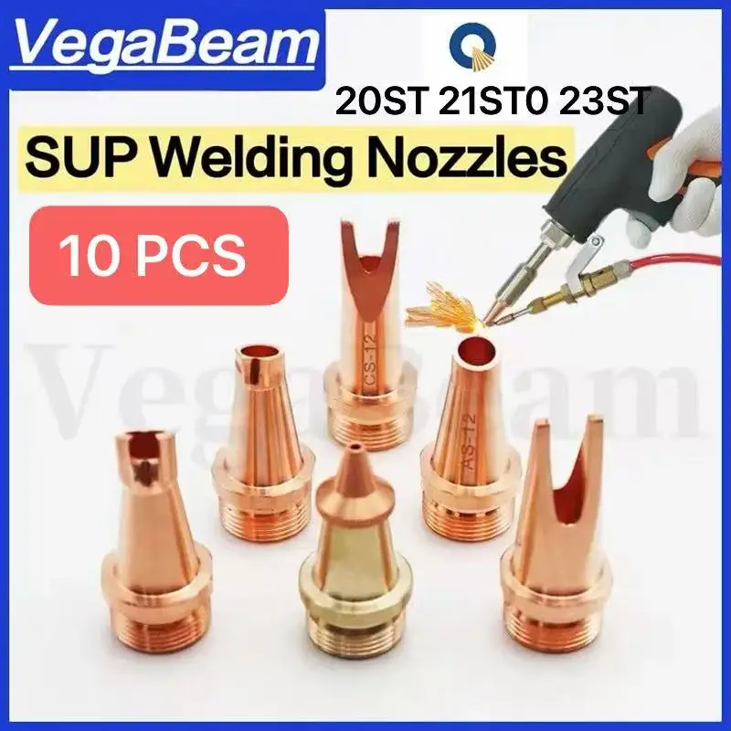 10 PCS CQWY SUP Laser Welding & Cutting Nozzle Wire Guide Compatible with AS-12 BS-16 Handheld Laser Welding Gun Accessories