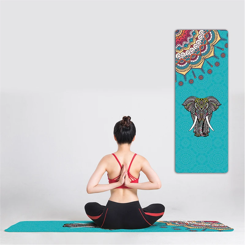 185*63cm Yoga Towel Super Fiber Anti Slip Sweat Absorbing High Temperature Exercise Microfiber Yoga Towel Yoga Blanket Mat Yoga