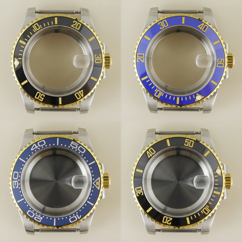 

NH35 40MM Diving Watch Case 120 clicks Bezel For Seiko NH35 NH36 NH38 NH34 ETA 2824 Miyota 8215 Movement 28.5mm Dial Sea‑Dweller