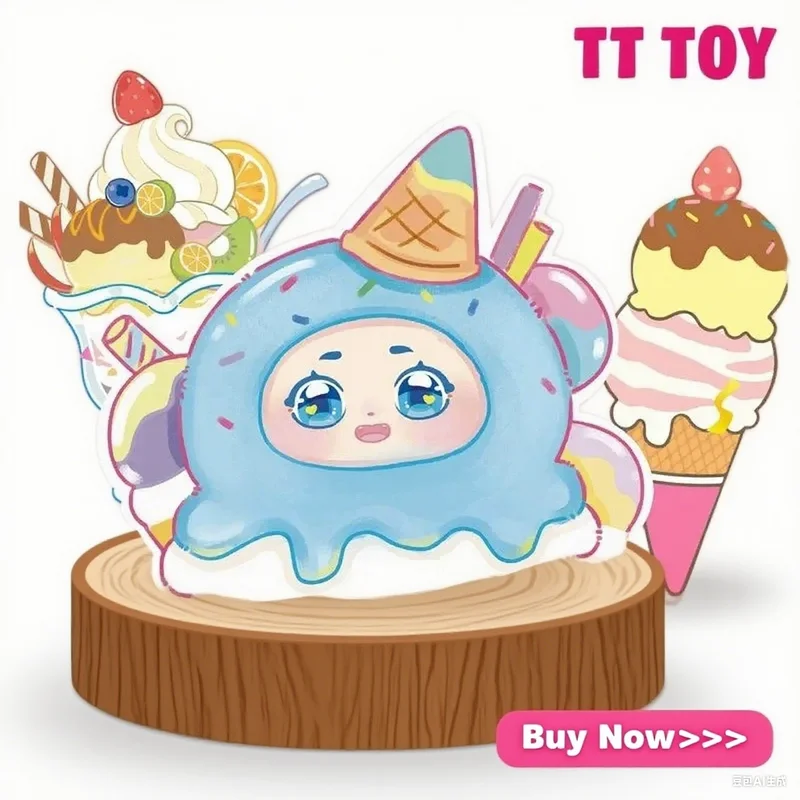 

Новая милая серия для вечеринок, виниловая плюшевая слепая коробка, милый виниловый брелок для куклы с мороженым, декоративный кулон, загадочные подарки-сюрпризы