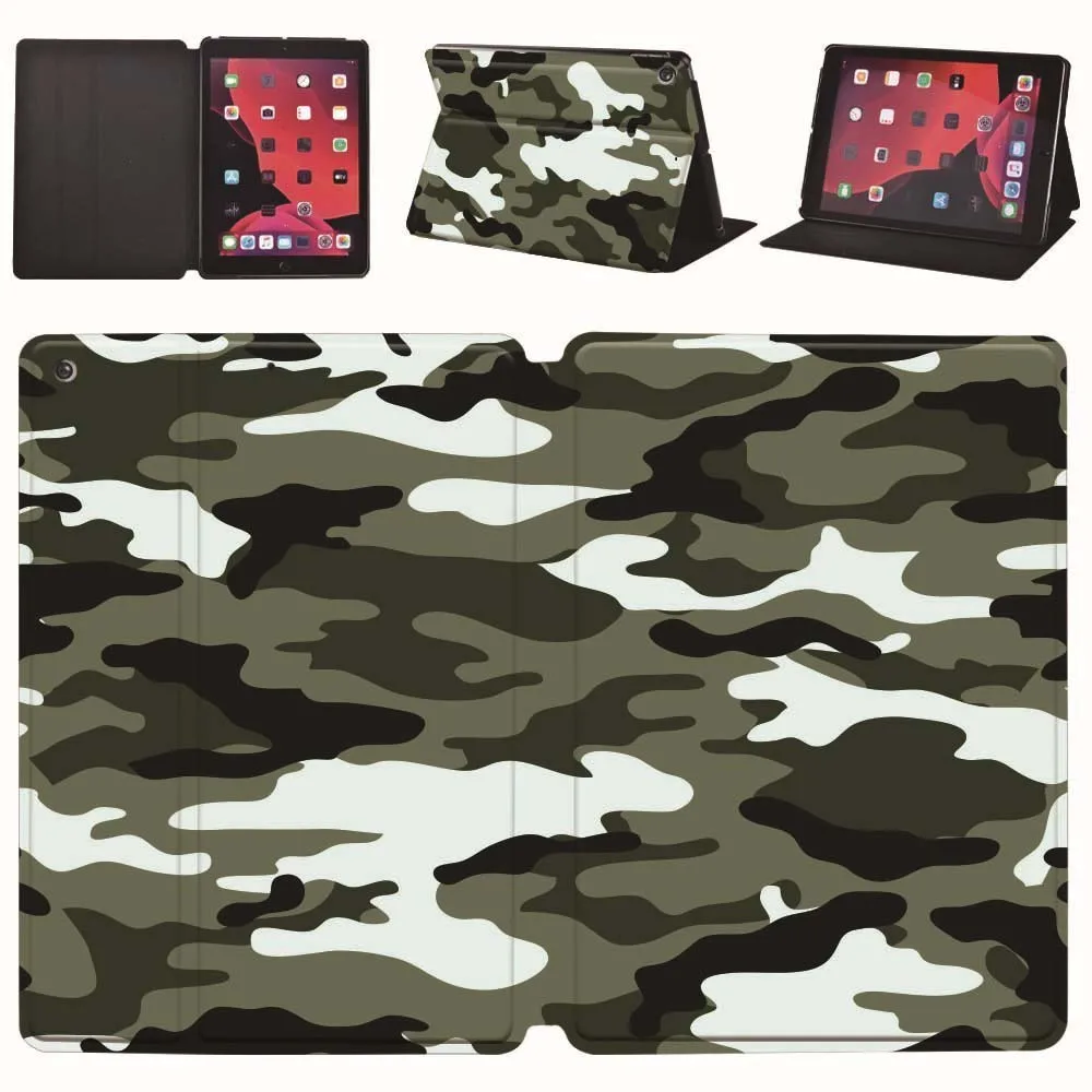 Funda para tableta para IPad Mini 6, funda protectora de cuero con patrón de camuflaje de 8,3 pulgadas para IPad Mini 2021 de 6. a generación