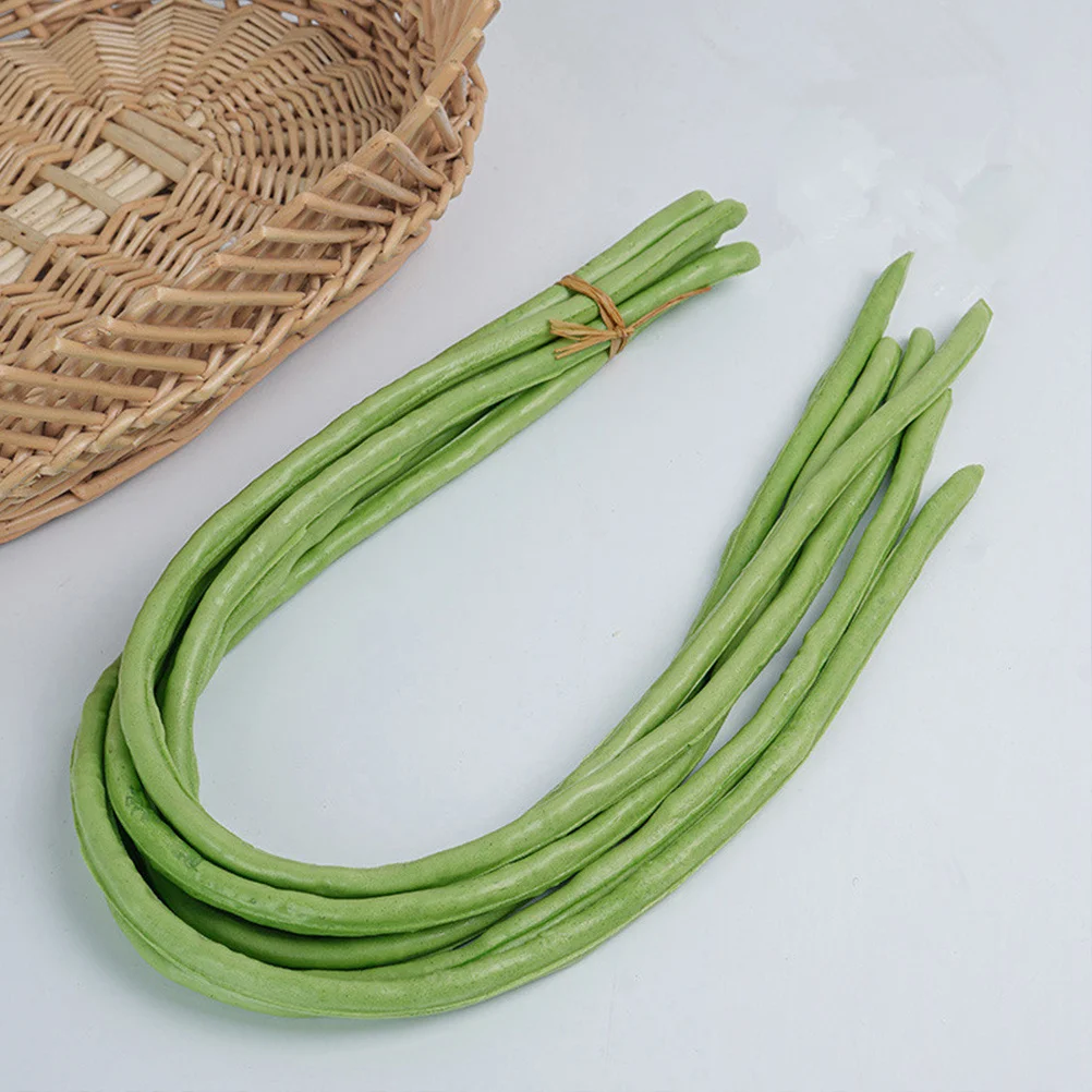 6 قطع من زينة حبوب الكلى الاصطناعية من مادة البولي يوريثان دعائم خضروات واقعية لطاولة الطعام المنزلية دعائم صور لعرض ما قبل المدرسة