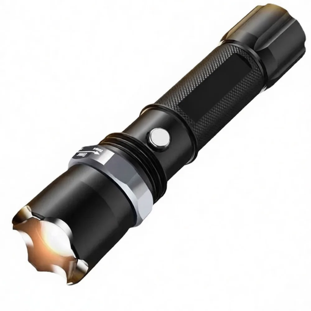 Premium Aluminum Led Torch Waterproof Handheld Flashlight Adjustable Beam Light For Patrol Security Camping Hiking Search