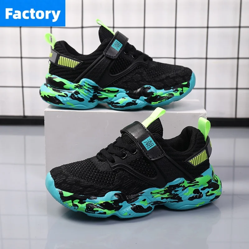 

Kids Fashion Sneakers for Boys Gilrs Children Mesh Breathable Sports Running Shoes Lightweight Children School Walking Footwear