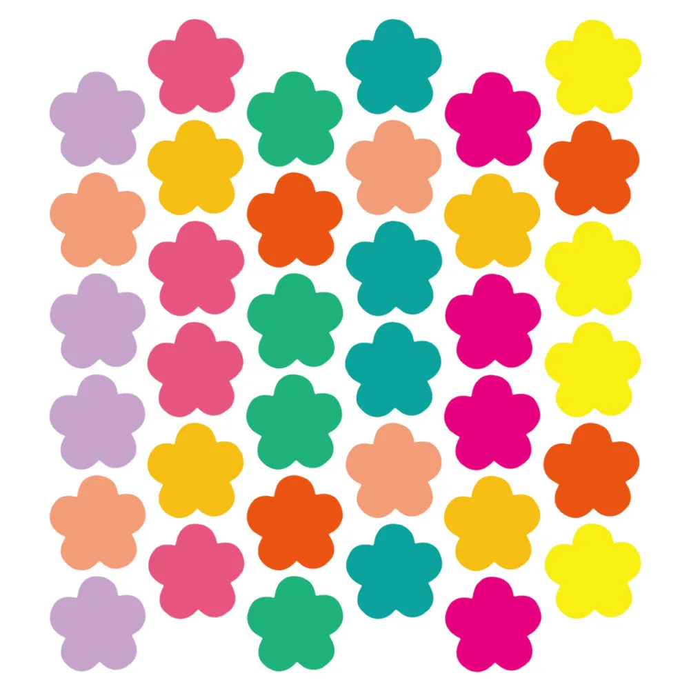 

1 Set Colorful Small Flower Cutouts Paper Craft For Classroom Bulletin Board Decorations Spring Summer Party Kids Activities