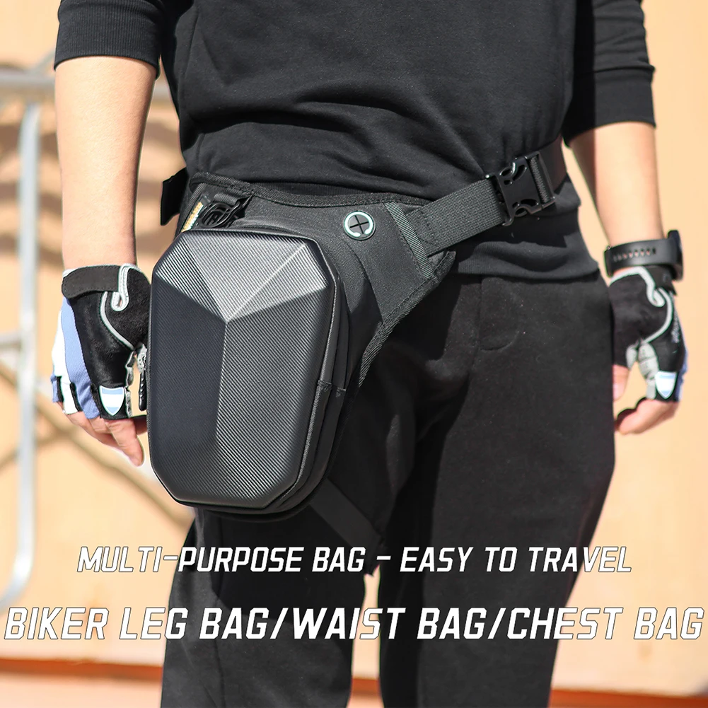 

Motorcycle Leg Bag Crossbody Shoulder Purse Hard Shell Motorcycle Tank Bag Fanny Motorcycle Waist Pack Motorcycle Accessories