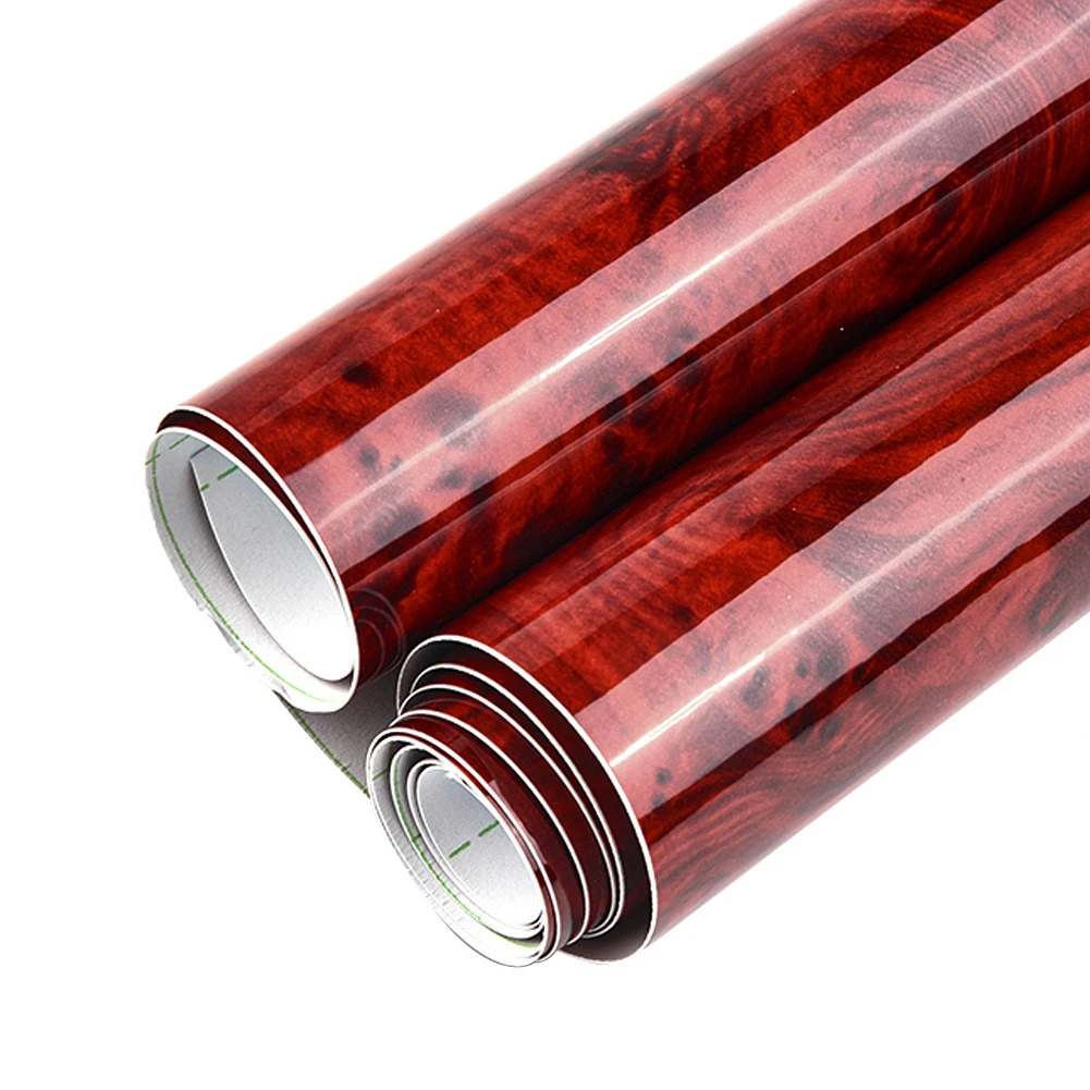Car Sticker Glossy Wood Grain Decals Sticker DIY Self-adhesive Wrap Film For Dashboards Door Panels Auto Interior Accessories - view 5