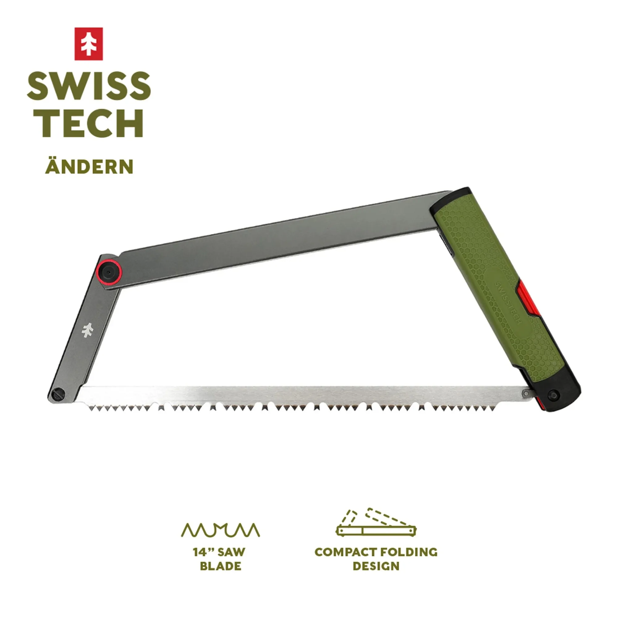 

Camp Folding Saw, Lightweight, With Rubberized No-Slip Handle Grip