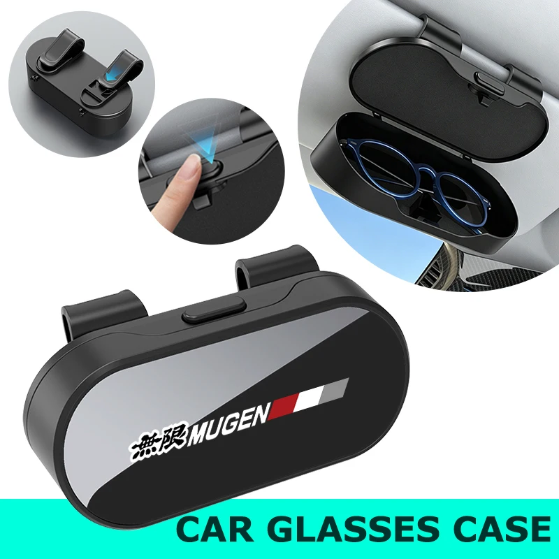 Étui à lunettes de soleil pour voiture Honda, boîte de rangement pour lunettes, Accord Fit City Vezel Mugen Legend Si RR Insight CITY CIVIC