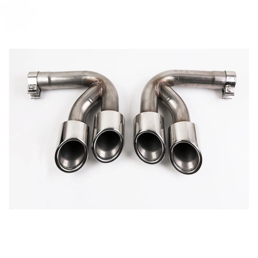 Flyfis  for  Cayenne GTS style 9Y0   2018-up exhaust tip  pipes muffler tips tail pipe mirror polish normal