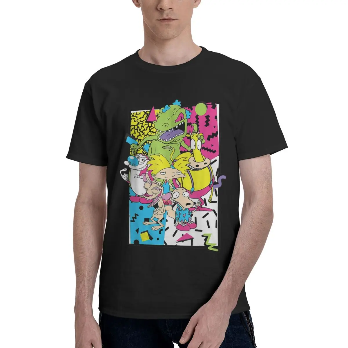 Hot Selling Nickelodeoneds Retro 90s Nicks Party Classic Shirt Round Neck Anime Tees T shirt