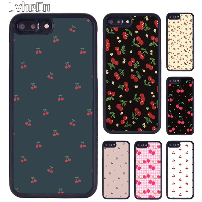 Pink Cherries Cherry Strawberry Phone Case For iPhone 14 15 16 13 12 Mini Max Cover For Apple 11 Pro Max 6S 8 7 Plus SE2020