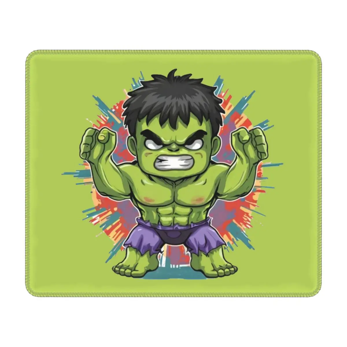 Custom Hulk Cartoon Gaming Mouse Mat Anti-Slip Rubber Base Lockedge Mousepad Office Laptop Computer Mouse Pad