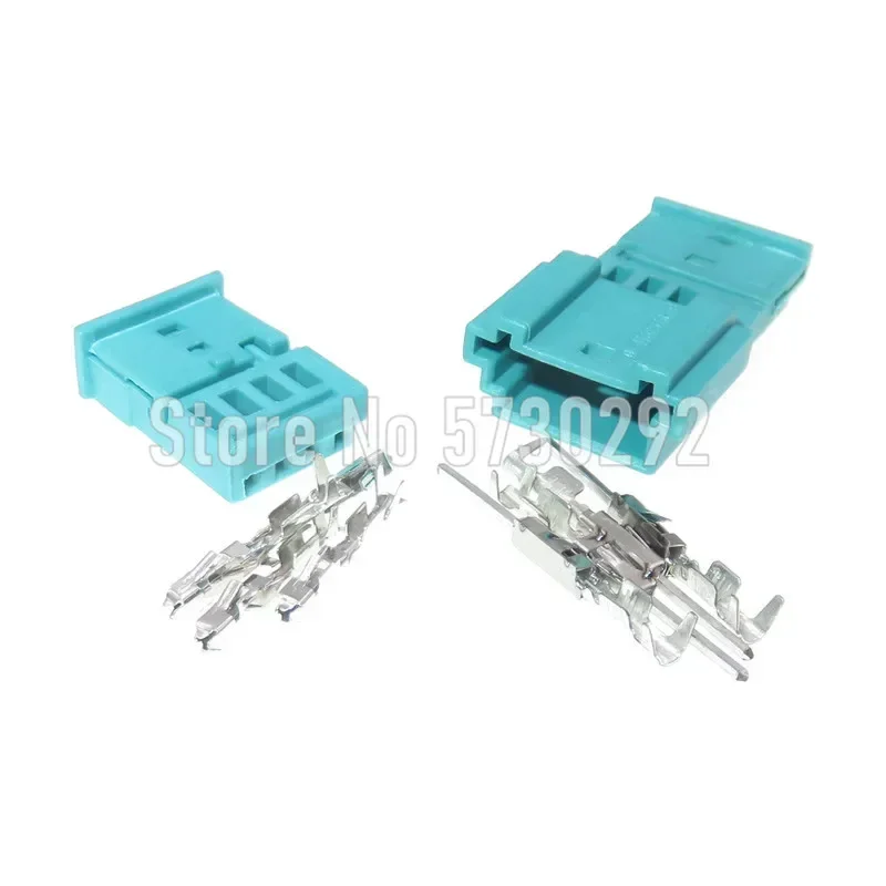 4P 968813-9 1452576-9 Car Wiper Sensor Socket Door Light Atmosphere Lights Wiring Harness Plug Connector For BMW
