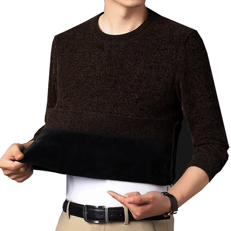 2026 Nuova Primavera e Autunno Tinta Unita Mezza Dolcevita Slim Fit Pullover Maglione per Gli Uomini Maglione In Pile Abbigliamento da Uomo Maglieria