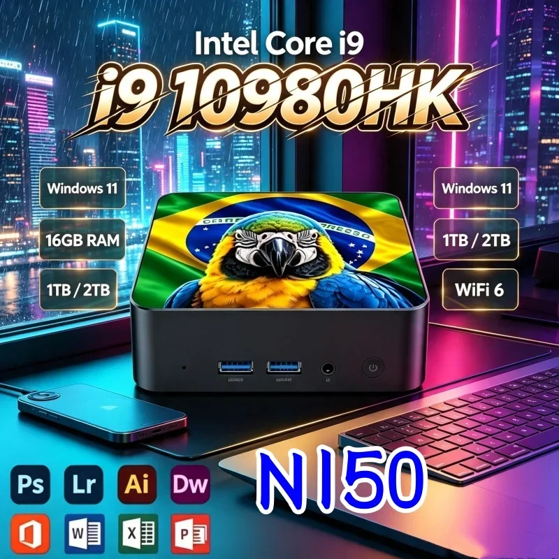 インテル-i9-10980hk-n150-windows-11-brパターン-ミニpc-16gb-ram-1tb-2tb-ssd-wifi6-bt52-4k-hd-アジリーグーミング-オフィス-スタディ