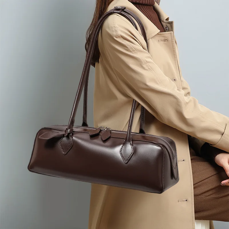 

2025 New Fashion Women Handbags European Designer Cow Genuine Leather Shoulder Bags Female Girl Brand Luxury Crossbody Bag
