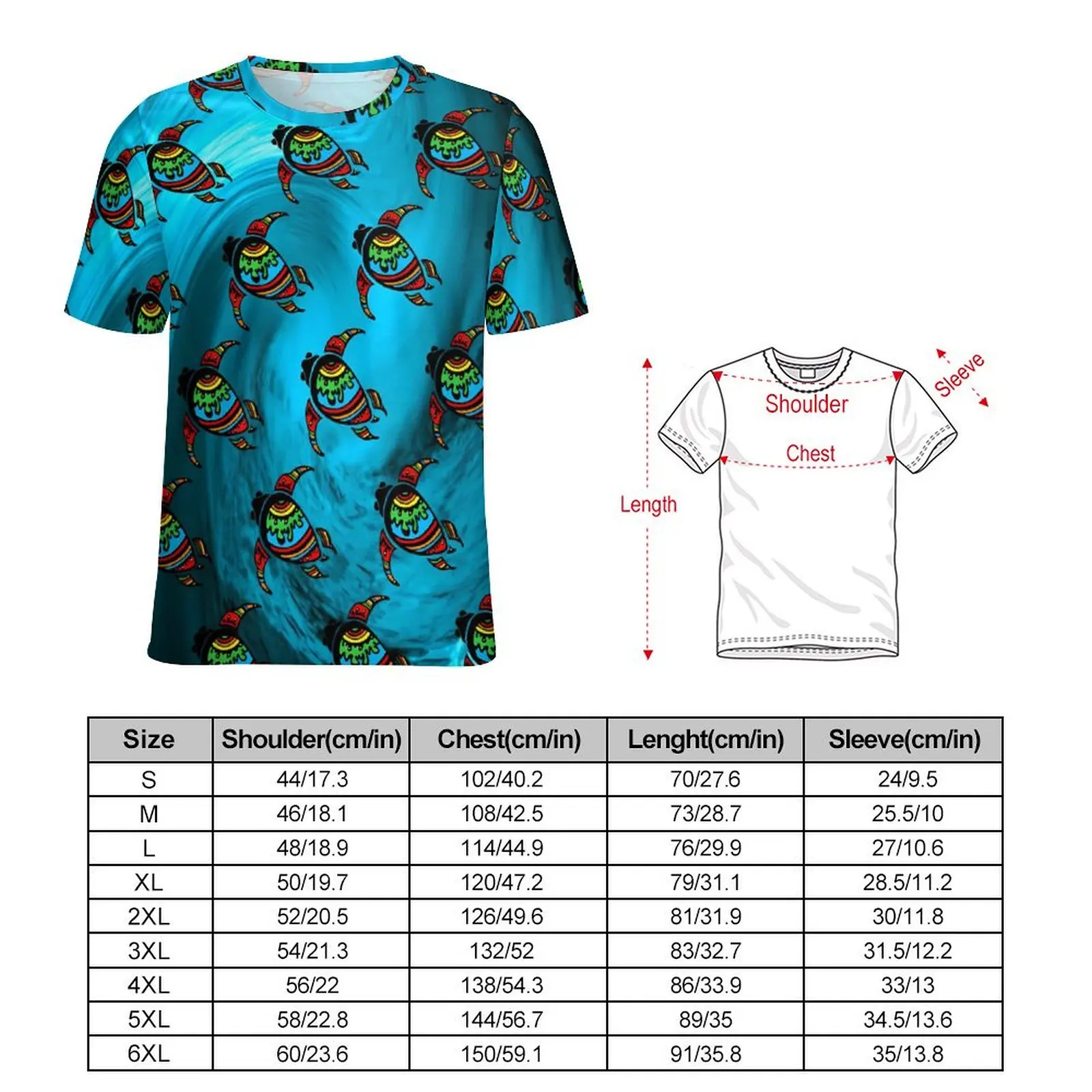 Sea Turtles T-Shirt O Neck Animal Print Oversized T Shirts Short Sleeve Streetwear Tshirt Women Summer Harajuku Pattern Tops