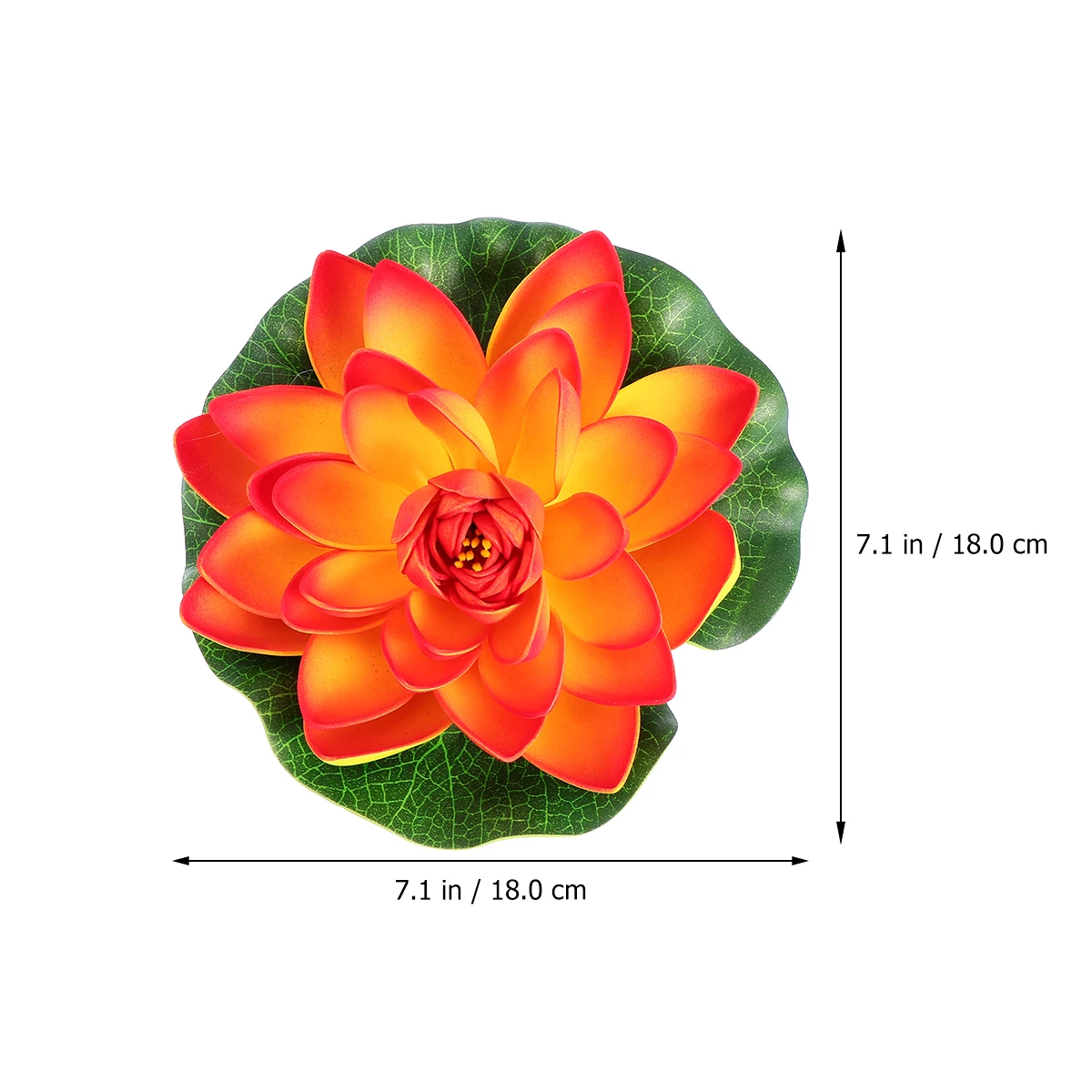 

6pcs Artificial Water Lilies Floating Decor Deep Green LeavesPond Plants Home Garden Outdoor Indoor Use Long Lasting Material