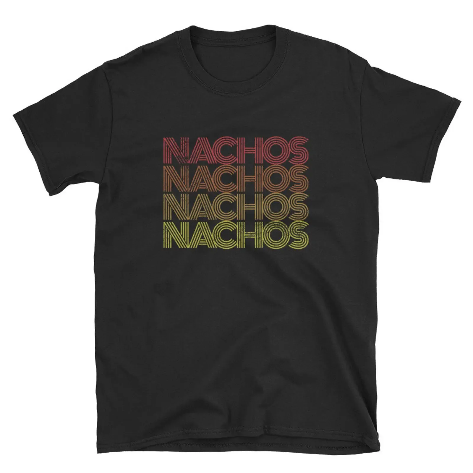 Nachos T Shirt   vintage Washed homme Casual Stretched Comfortable designer clothes fashion streetwear Versatile Breathable