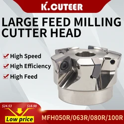 High Feed Milling Cutter Head MFH050R/063R/080R/100R Milling Cutter Shockproof With Insert SOMT140520ER-GM Turning Tool