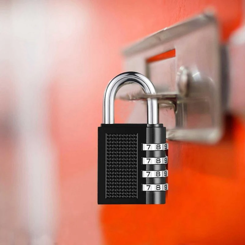 Outdoor Long-Handle Waterproof Combination Padlock Padlock 4-Digit For School Locker Gym Locker Fence Door