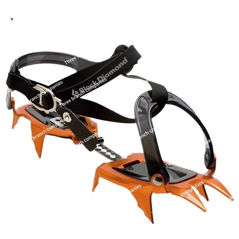 Black Diamond Neve Strap Crampons High Altitude Mountaineering Strap Walking Crampons 10 Tooth Spot