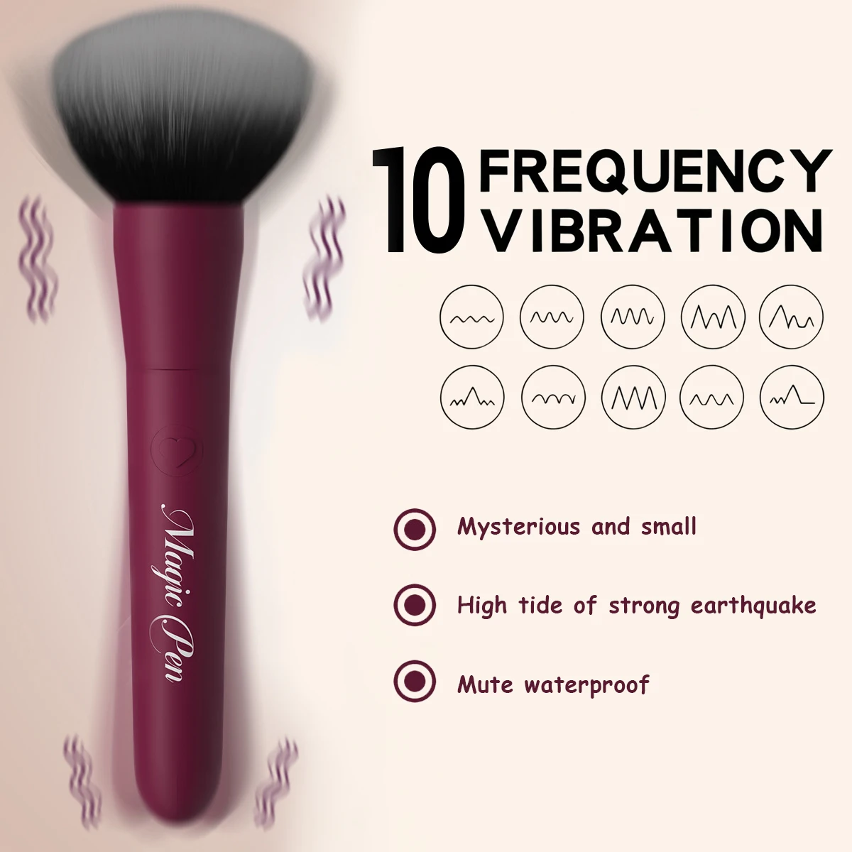 YAFEI Makeup Brush Vibrator for Women Clit Vagina Stimulator Dildo Wand Bullet Vibrator Female Masturbation Massager Sex Toys