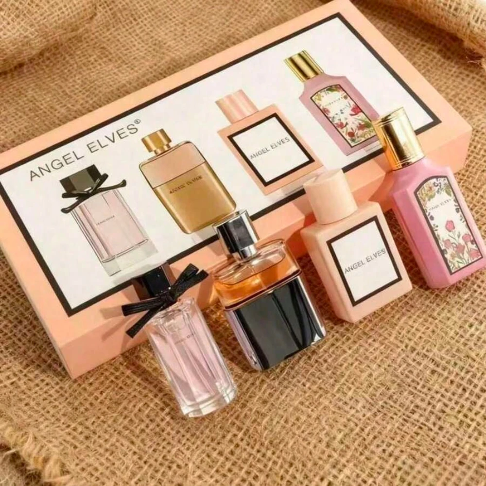 Women's Perfume Gift Set (4-Piece) - Volume: 30ml * 4. This Set Brings Together Four Distinct Fragrances-Long-Lasting Eau De Par