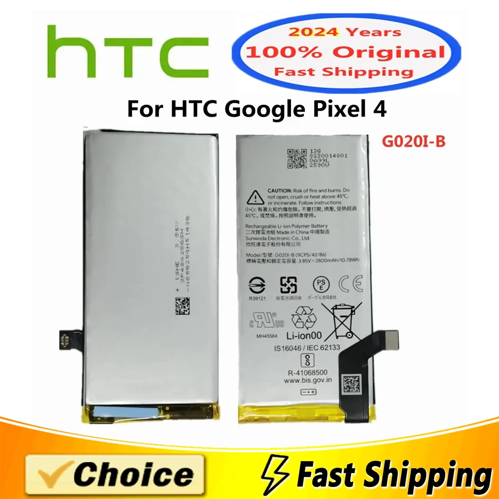 

2800mAh Original Battery For HTC Google Pixel4 Pixel 4 G020I-B,Brand New Replacement Phone Lithium Battery+Tool