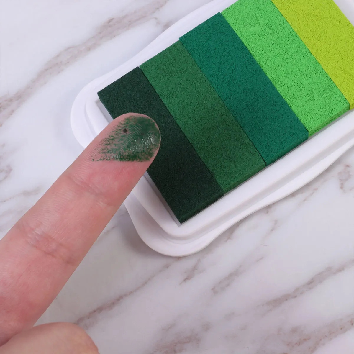 5 ألوان متدرجة حبر وسادة سريعة الجفاف وغير سامة للنسيج الورقي والحرف الخشبية مثالية للأنشطة الإبداعية والحبر الحرفي #2